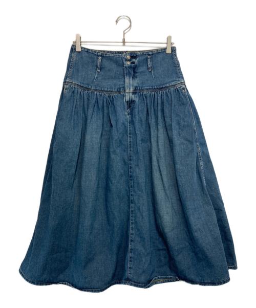45R（フォーティファイブ・アール）45R (フォーティファイブ・アール) 45プチデニムのヨークスカート（重） インディゴ サイズ:★の古着・服飾アイテム
