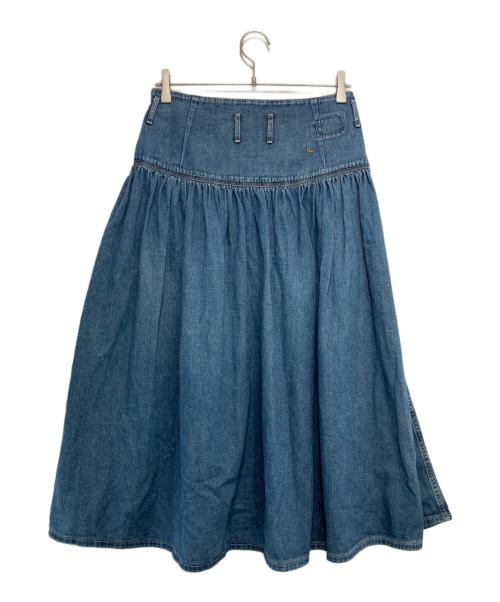45R（フォーティファイブ・アール）45R (フォーティファイブ・アール) 45プチデニムのヨークスカート（重） インディゴ サイズ:★の古着・服飾アイテム