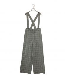 GALERIE VIE（ギャルリーヴィー）の古着「スポンジウール サスペンダーパンツ」｜グレー