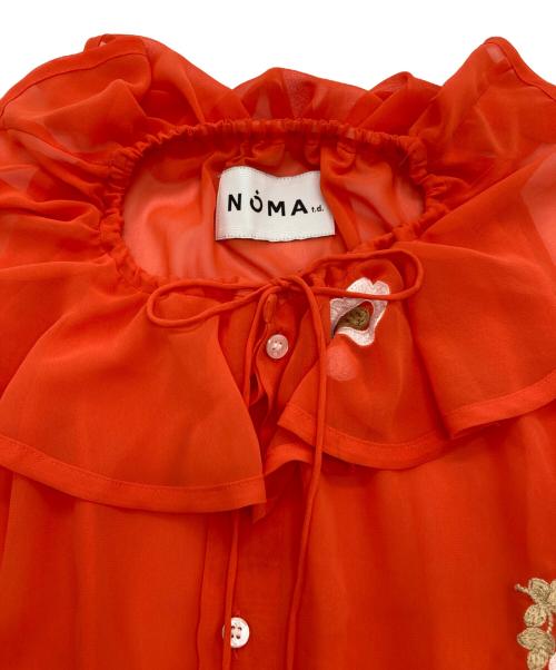NOMA t.d.（ノーマティーディー）NOMA t.d. (ノーマティーディー) RAY BEAMS (レイ ビームス) 別注 Chiffon Dress オレンジ サイズ:Fの古着・服飾アイテム