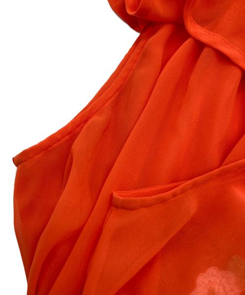 NOMA t.d.（ノーマティーディー）NOMA t.d. (ノーマティーディー) RAY BEAMS (レイ ビームス) 別注 Chiffon Dress オレンジ サイズ:Fの古着・服飾アイテム