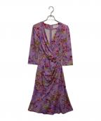 kay meケイミー）の古着「ライラックハーベスト ギャザーワンピース」｜パープル