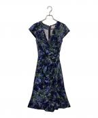 kay meケイミー）の古着「花柄ノースリーブワンピース」｜ネイビー