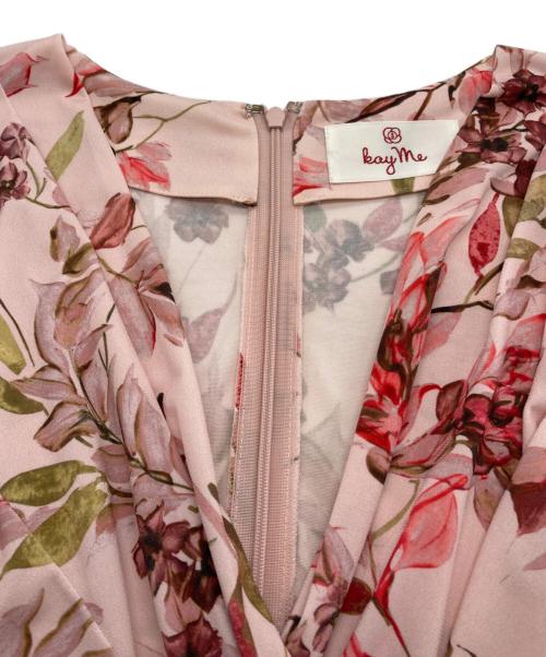 kay me（ケイミー）kay me (ケイミー) キャンディーレッド ギャザーワンピース ピンク サイズ:7の古着・服飾アイテム