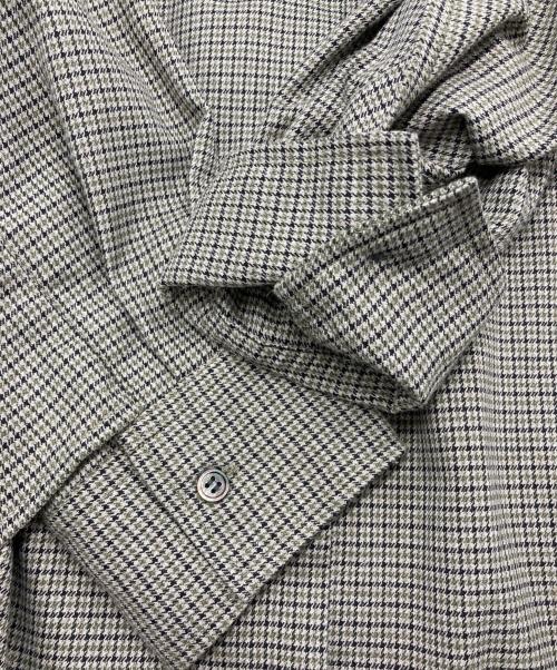 CLANE（クラネ）CLANE (クラネ) GUNCLUB CHECK BACKFRILL SHIRT グレー サイズ:11の古着・服飾アイテム