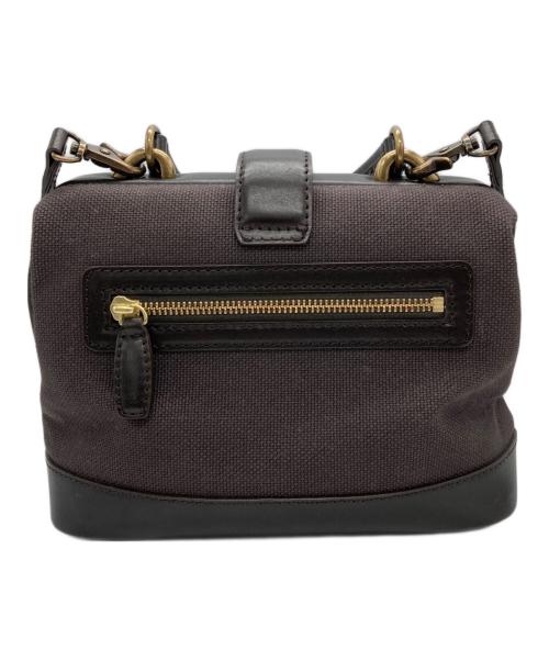 土屋鞄（ツチヤカバン）土屋鞄 (ツチヤカバン) レザーキャンバス ポストミニショルダーバッグ ブラウン サイズ:-の古着・服飾アイテム