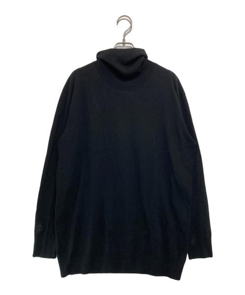 MH（エムエイチ）MH (エムエイチ) ハイネックニット ブラック サイズ:Lの古着・服飾アイテム