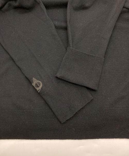 MH（エムエイチ）MH (エムエイチ) ハイネックニット ブラック サイズ:Lの古着・服飾アイテム