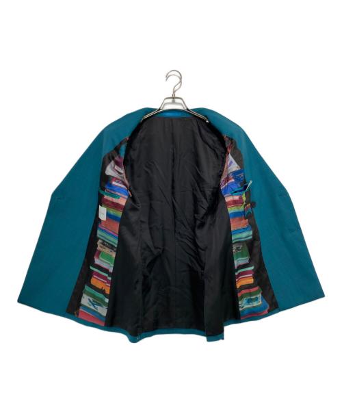 PAUL SMITH（ポールスミス）Paul Smith (ポールスミス) GLEN CHECK DOUBLE BREASTED JACKET グリーン サイズ:Lの古着・服飾アイテム