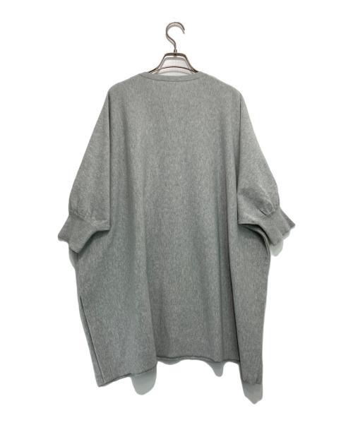 BEARDSLEY（ビアズリー）BEARDSLEY (ビアズリー) パフ袖ビッグニット グレー サイズ:Fの古着・服飾アイテム