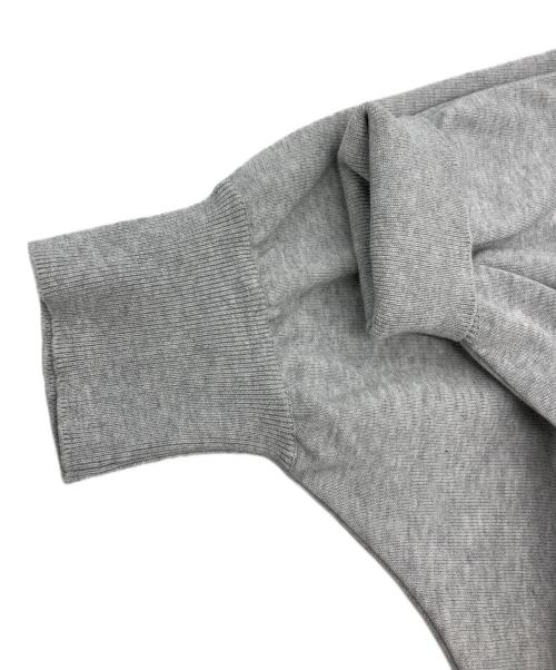 BEARDSLEY（ビアズリー）BEARDSLEY (ビアズリー) パフ袖ビッグニット グレー サイズ:Fの古着・服飾アイテム