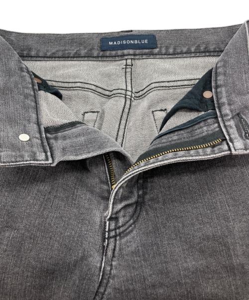 MADISON BLUE（マディソンブルー）MADISON BLUE (マディソンブルー) HEM CUT SLIM FLARE DENIM ブラック サイズ:Sの古着・服飾アイテム