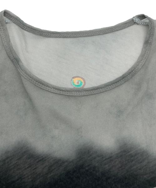 beautiful people（ビューティフルピープル）beautiful people (ビューティフルピープル) sheer surf printed jersey crew neck top スカイブルー サイズ:36の古着・服飾アイテム