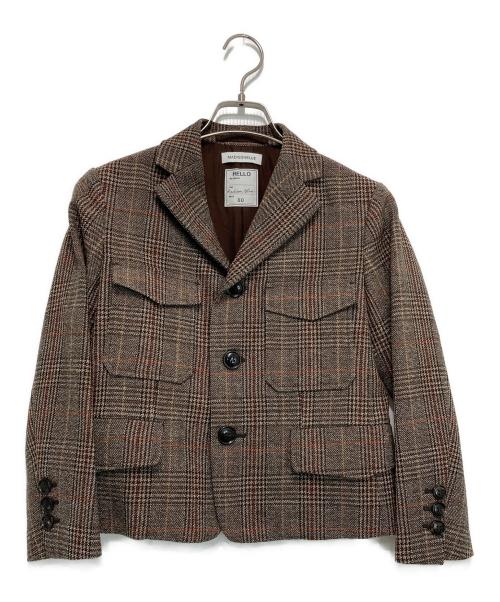 MADISON BLUE（マディソンブルー）MADISON BLUE (マディソンブルー) FCOMDACTMILITARY JK GLENCHECK ベージュ サイズ:00の古着・服飾アイテム