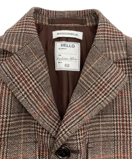 MADISON BLUE（マディソンブルー）MADISON BLUE (マディソンブルー) FCOMDACTMILITARY JK GLENCHECK ベージュ サイズ:00の古着・服飾アイテム