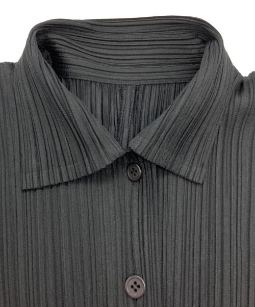 PLEATS PLEASE（プリーツプリーズ）PLEATS PLEASE (プリーツプリーズ) プリーツシャツ ブラック サイズ:3の古着・服飾アイテム