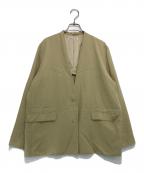 Plageプラージュ）の古着「キュプラブラウスジャケット」｜ベージュ