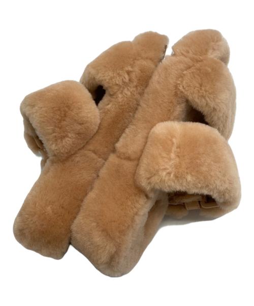 UGG（アグ）UGG (アグ) FUZZ YEAH ブラウン サイズ:23の古着・服飾アイテム