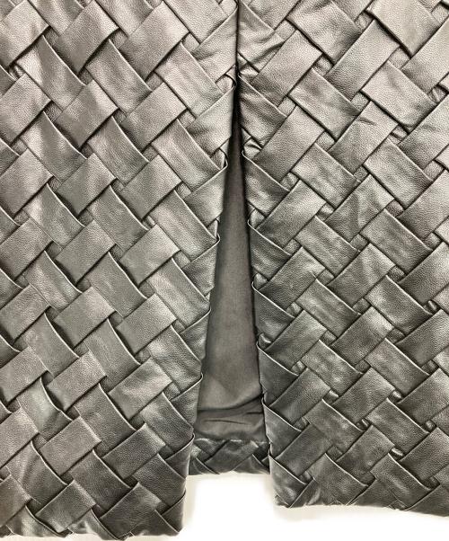 MARELLA（マレーラ）MARELLA (マレーラ) エコレザーメッシュスカート ブラック サイズ:JP42/CH36の古着・服飾アイテム