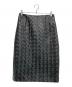 MARELLA（マレーラ）の古着「エコレザーメッシュスカート」｜ブラック