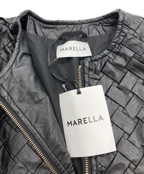 MARELLA（マレーラ）MARELLA (マレーラ) イントレチャートブルゾン ブラック サイズ:JP42（170/92A） 未使用品の古着・服飾アイテム