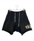 RIVINGTON roi Rebisリヴィントンロイレヴィス）の古着「スウェットハーフパンツ」｜ブラック