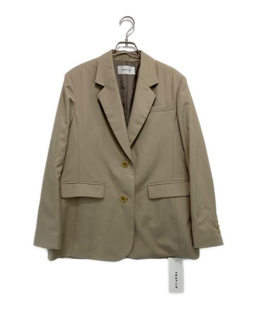 FRAY ID（フレイ アイディー）FRAY ID (フレイ アイディー) オーバーサイズジャケット ベージュの古着・服飾アイテム