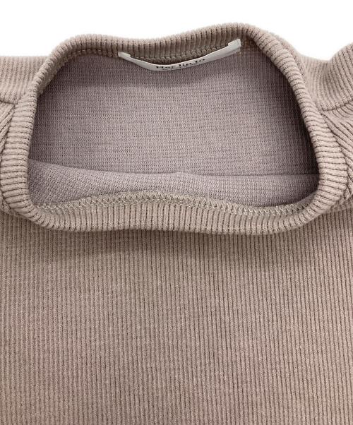 HER LIP TO（ハーリップトゥ）Her lip to (ハーリップトゥ) Trois Logo Ribbed Tee ピンク サイズ:Sの古着・服飾アイテム