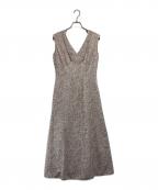 HER LIP TOハーリップトゥ）の古着「Lace Trimmed Floral Dress」｜グレー