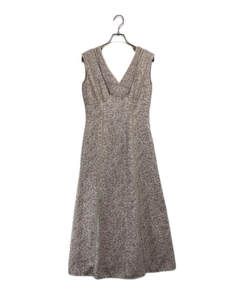 HER LIP TO（ハーリップトゥ）Her lip to (ハーリップトゥ) Lace Trimmed Floral Dress グレー サイズ:Sの古着・服飾アイテム