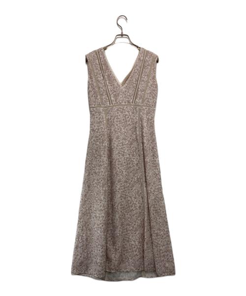 HER LIP TO（ハーリップトゥ）Her lip to (ハーリップトゥ) Lace Trimmed Floral Dress グレー サイズ:Sの古着・服飾アイテム