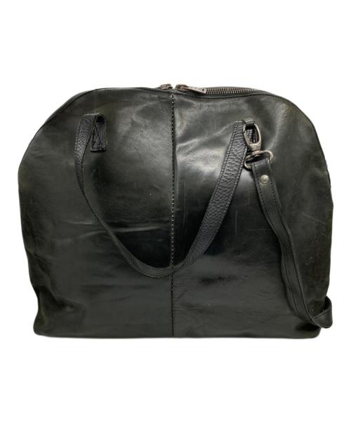 10 SEI 0 OTTO（ディエチセイゼロオット）10 SEI 0 OTTO (ディエチセイゼロオット) LEATHER 2WAY BAG ブラックの古着・服飾アイテム