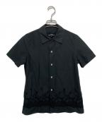 tricot COMME des GARCONSトリココムデギャルソン）の古着「刺繍シャツ」｜ブラック