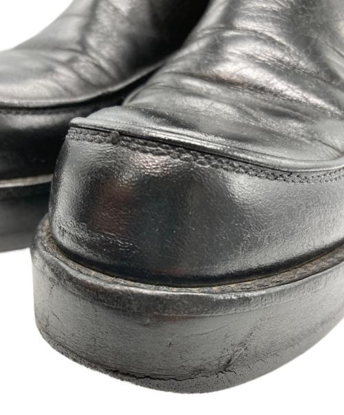 Y's（ワイズ）Y's (ワイズ) SOOMTH LEATHER PLATFORM ZIP UP BOOTS ブラック サイズ:-の古着・服飾アイテム