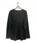 ANN DEMEULEMEESTER (アンドゥムルメステール) ロングスリーブカットソー ブラック サイズ:XS：12000円