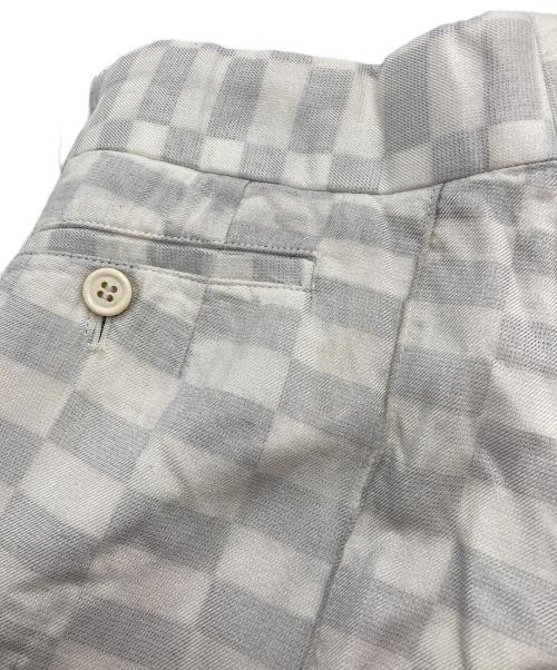 COMME des GARCONS（コムデギャルソン）COMME des GARCONS (コムデギャルソン) ドッキングチェックパンツ ホワイト サイズ:Sの古着・服飾アイテム