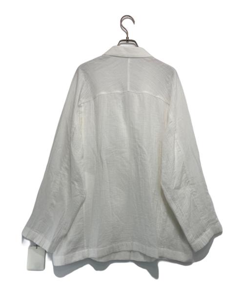SALON adam et rope'（サロンアダムエロペ）SALON adam et rope' (サロンアダムエロペ) オーガニックコットンガーゼオーバージャケット ホワイト サイズ:F 未使用品の古着・服飾アイテム
