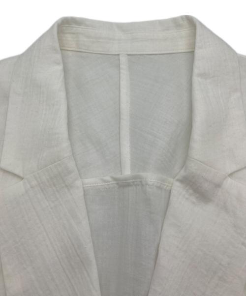 SALON adam et rope'（サロンアダムエロペ）SALON adam et rope' (サロンアダムエロペ) オーガニックコットンガーゼオーバージャケット ホワイト サイズ:F 未使用品の古着・服飾アイテム