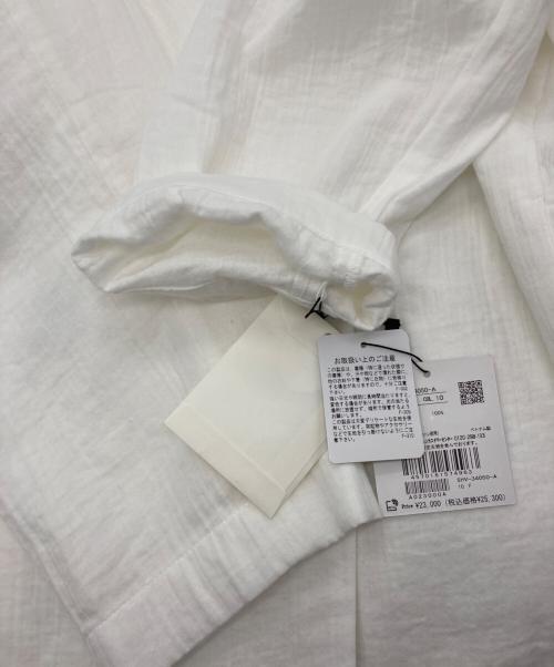 SALON adam et rope'（サロンアダムエロペ）SALON adam et rope' (サロンアダムエロペ) オーガニックコットンガーゼオーバージャケット ホワイト サイズ:F 未使用品の古着・服飾アイテム