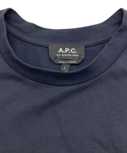 A.P.C.（アーペーセー）A.P.C. (アーペーセー) PLAINE Tシャツ ネイビー サイズ:Lの古着・服飾アイテム
