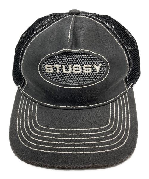 stussy（ステューシー）stussy (ステューシー) LOW PRO TRUCKER CUT-OUT LEATHER SN ブラックの古着・服飾アイテム