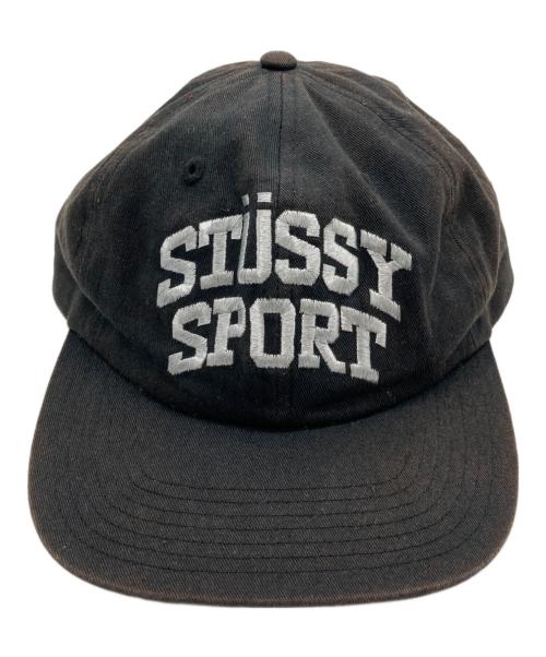 stussy（ステューシー）stussy (ステューシー) MID-DEPTH STUSSY SPORT SNAPBACK ブラック サイズ:-の古着・服飾アイテム