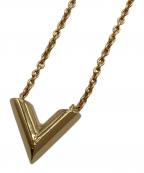 LOUIS VUITTONルイ ヴィトン）の古着「エセンシャル V/ネックレス」｜ゴールド