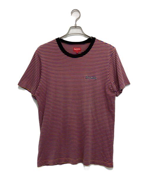 SUPREME（シュプリーム）Supreme (シュプリーム) Multi Stripe Terry Tee レッド×イエロー サイズ:Sの古着・服飾アイテム