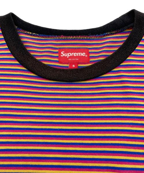 SUPREME（シュプリーム）Supreme (シュプリーム) Multi Stripe Terry Tee レッド×イエロー サイズ:Sの古着・服飾アイテム