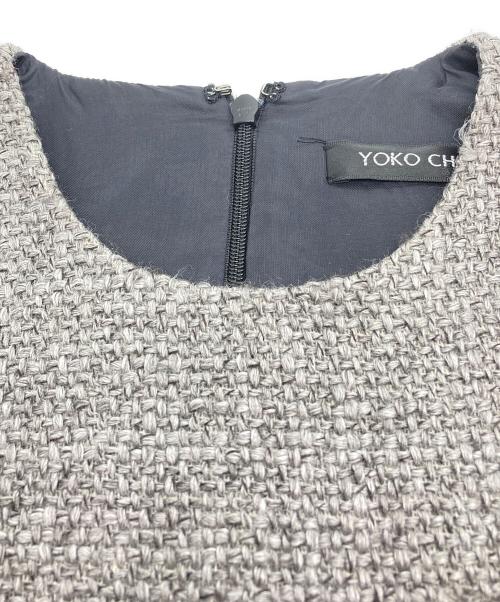 YOKO CHAN（ヨーコチャン）YOKO CHAN (ヨーコチャン) ツイードワンピース グレー サイズ:38の古着・服飾アイテム