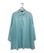 YACCO MARICARDヤッコマリカルド）の古着「シアサッカーシャツワンピース」｜スカイブルー