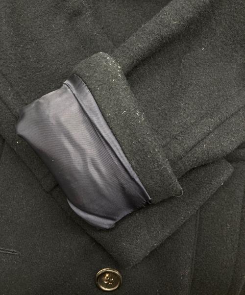 MACPHEE（マカフィー）MACPHEE (マカフィー) ウールヘリンボーン ワイドスリーブハーフコート ネイビー サイズ:38の古着・服飾アイテム
