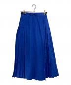 O'NEIL OF DUBLINオニールオブダブリン）の古着「リネンラップスカート」｜ブルー