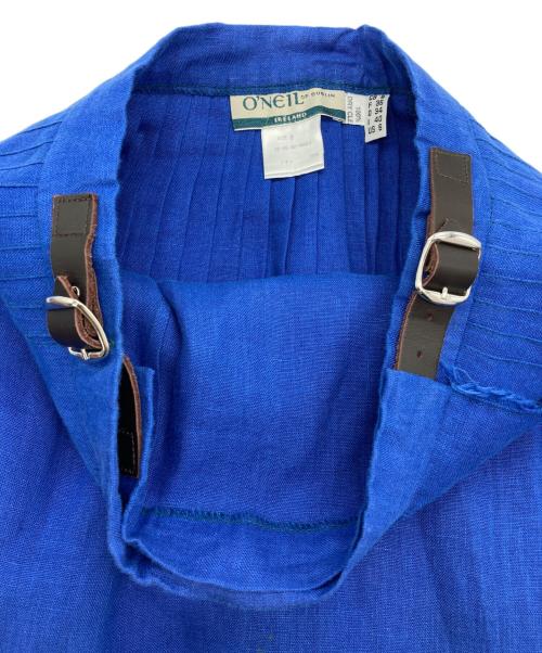 O'NEIL OF DUBLIN（オニールオブダブリン）O'NEIL OF DUBLIN (オニールオブダブリン) リネンラップスカート ブルー サイズ:8/F36/I40の古着・服飾アイテム